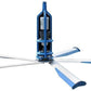 10 ft Ceiling Fan - 101,639 CFM - 2,360 sqft - 460 Volt - 3 Ph - 1 HP - 5 Blades
