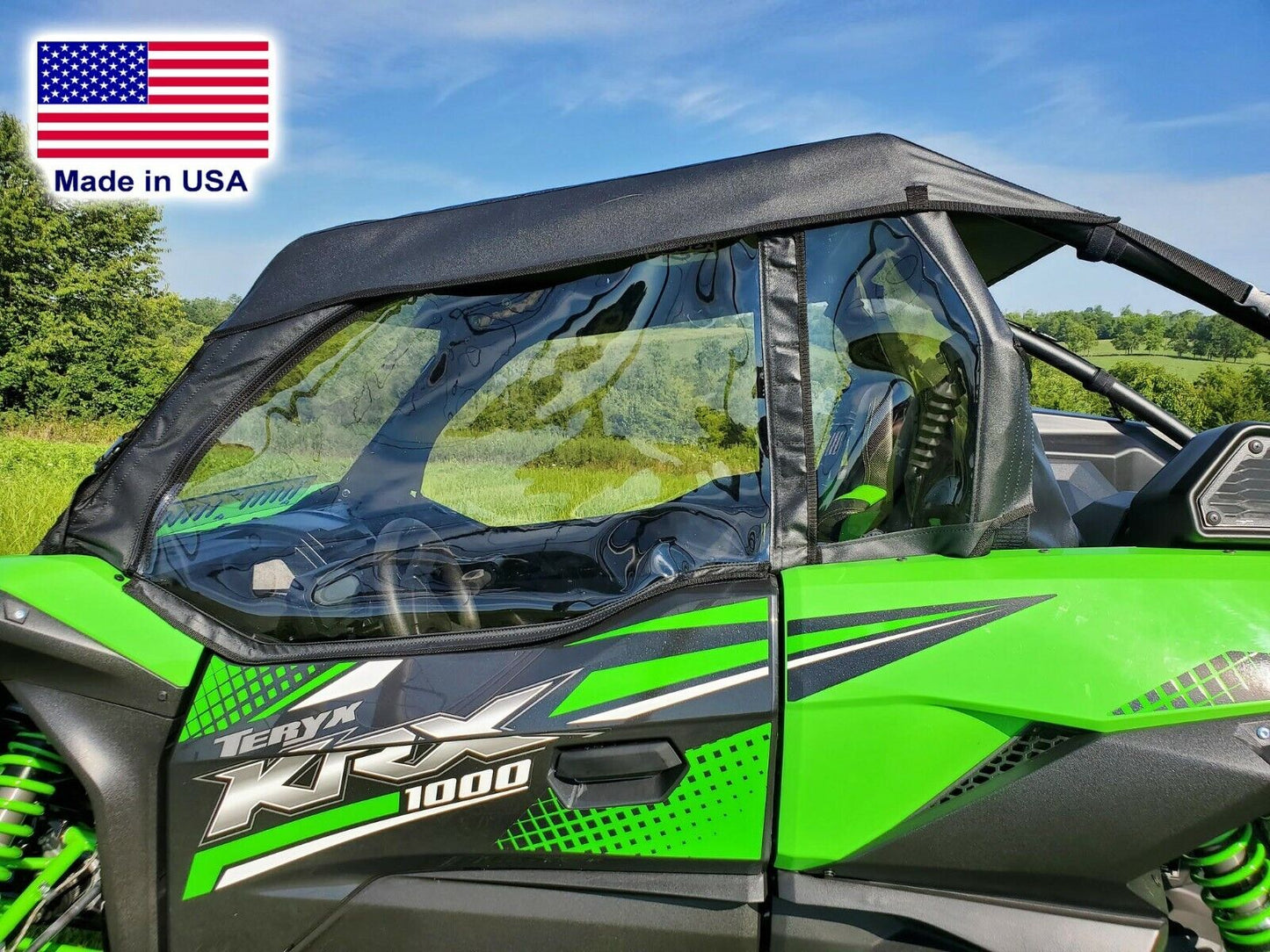 Doors for Kawasaki Teryx KRX - Soft Material - Withstands Highway Speeds