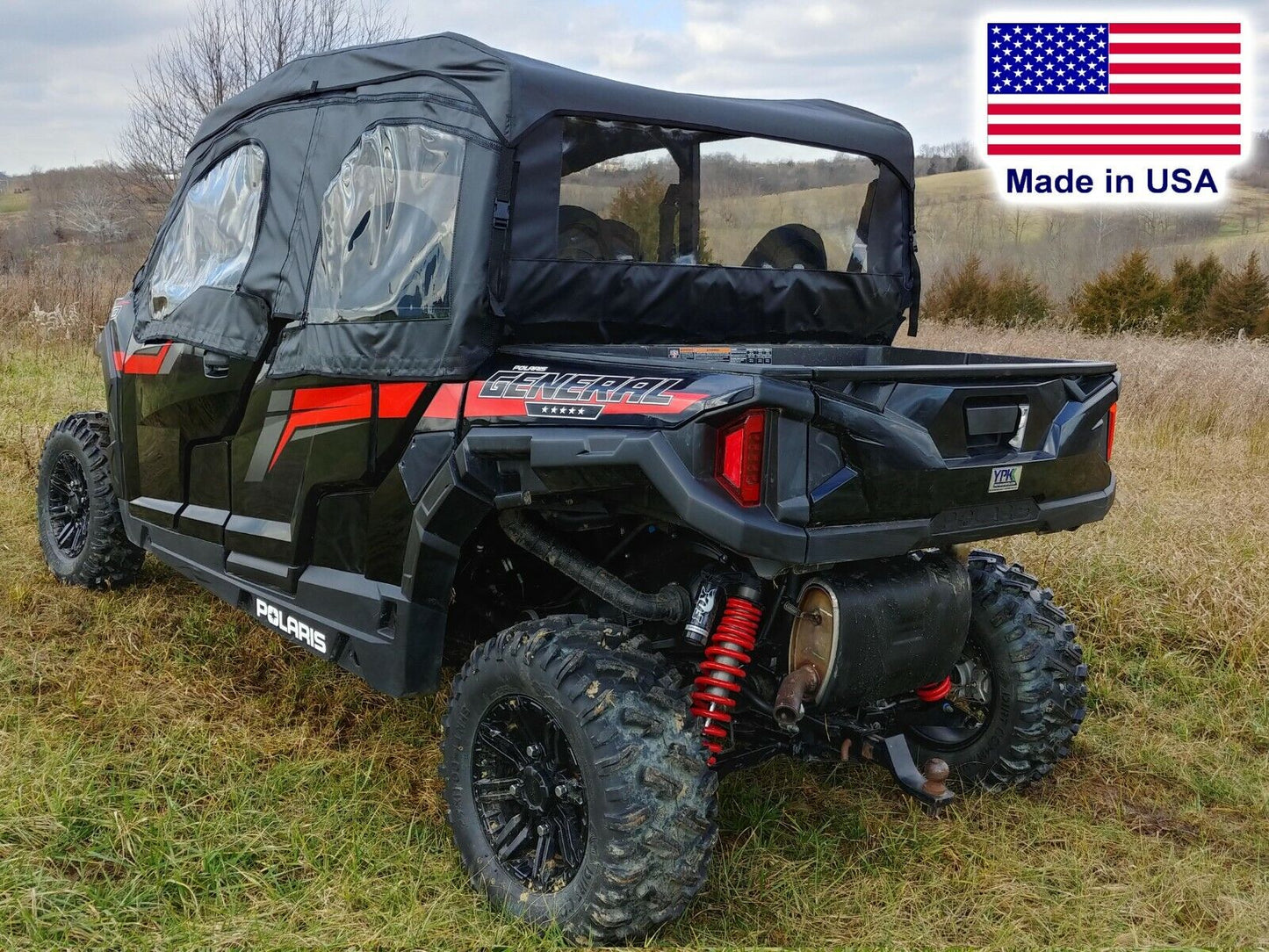 Polaris General 4 Enclosure for Existing Windshield - Doors, Roof, & Rear Window