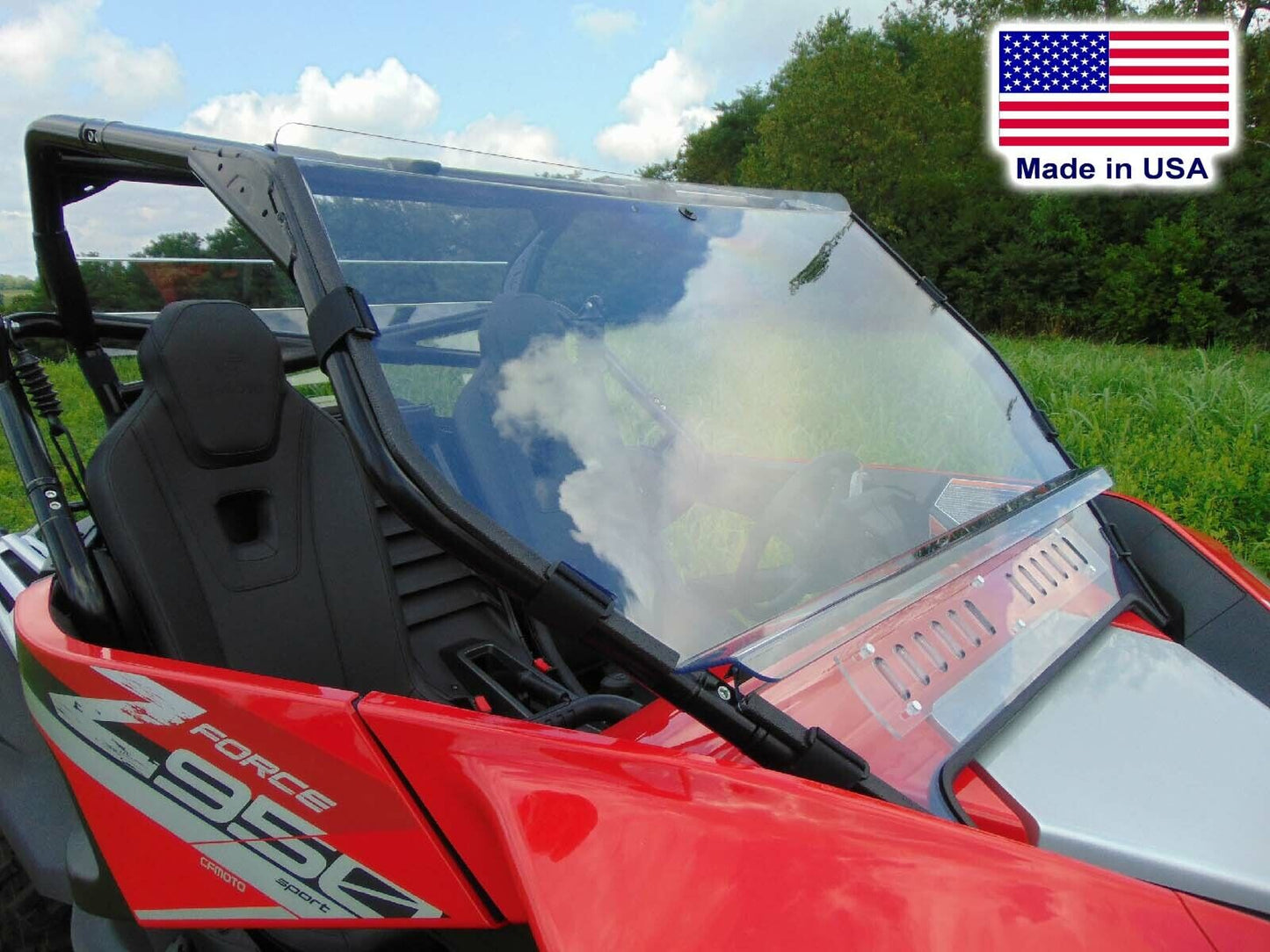 Partial Cab Enclosures for CF Moto ZForce 950 - Hard Windshield, Roof, & Rear