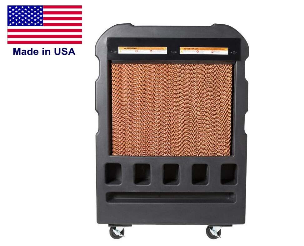 Portable Evaporative SWAMP COOLER - 2400 CFM - 700 sqft - 20 Gal Tank - 120 Volt
