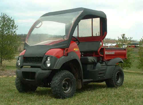 VINYL WINDSHIELD, ROOF, and REAR WINDOW for Kawasaki 600 / 610 - Puncture Proof