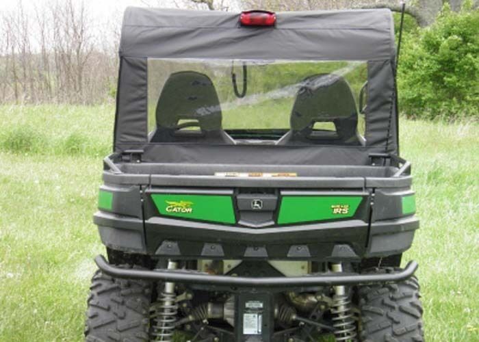 Half Cab Enclosure for John Deere RSX/HUX/HPX - VINYL Windshield, Roof, & Rear