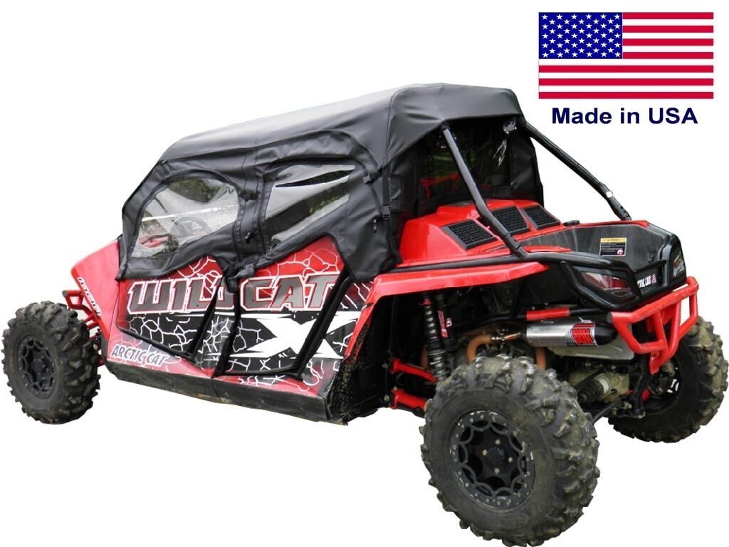 Arctic Cat Wildcat 4 Full Enclosure - Vinyl Windshield, Roof, Doors, Rear Window