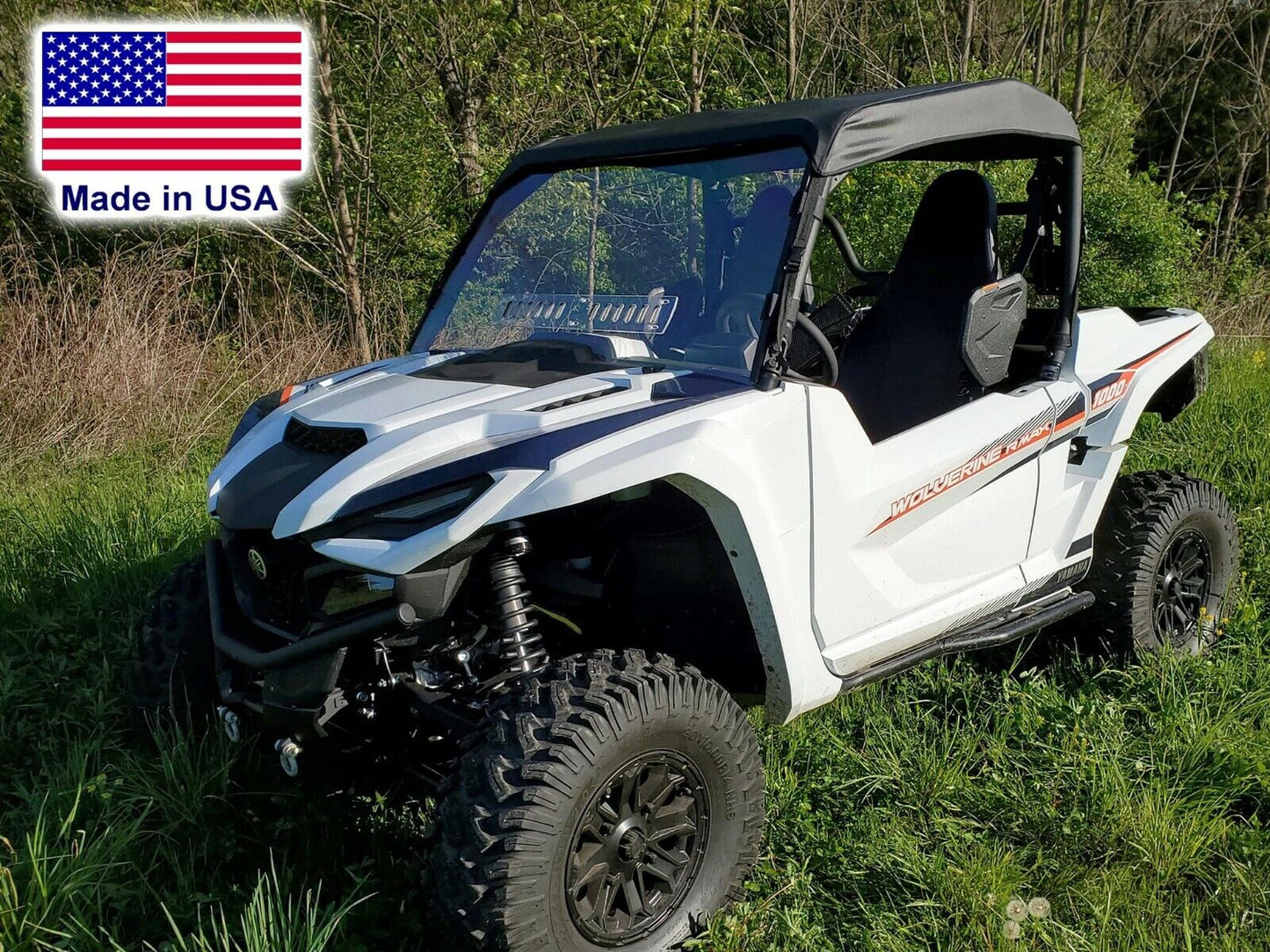 HALF Enclosure for Yamaha Wolverine RMAX 2 - HARD WINDSHIELD, Roof, Rear Window