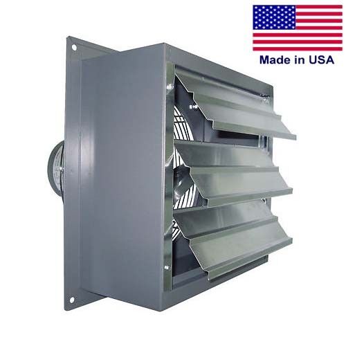 Wall Exhaust Fan - 2370 CFM - 1/3 HP - 16" Fan - 115/230 Volts - Variable Speed