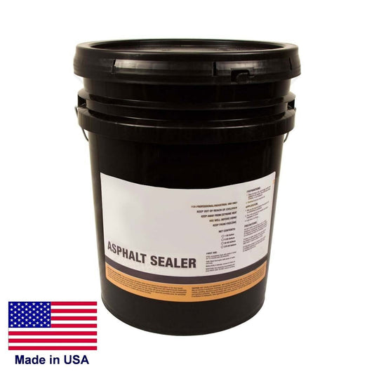 5 Gallon Asphalt Emulsion - Driveway Sealer - Drys in 24 Hours - Commercial Duty