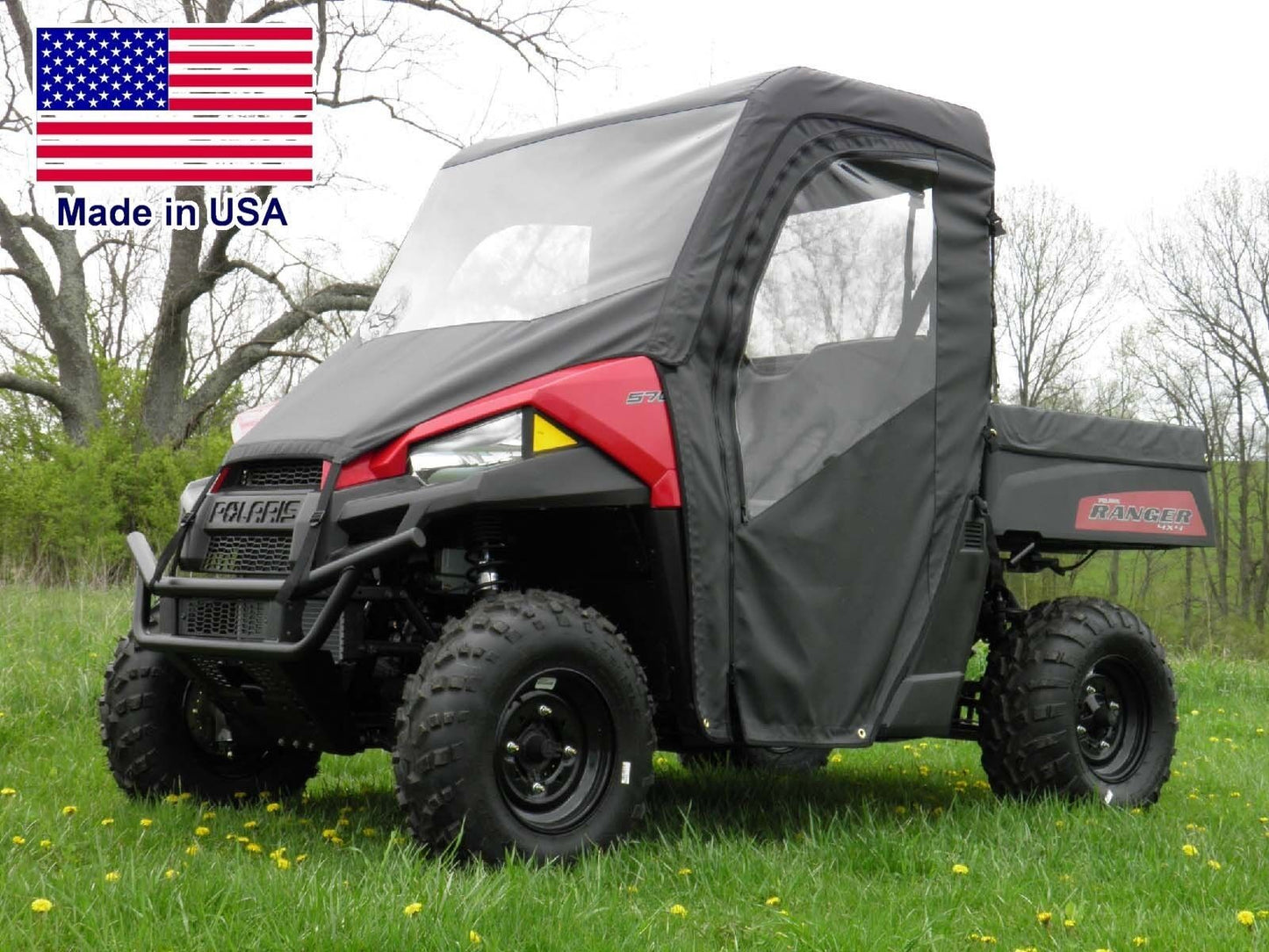 570 Polaris Ranger Full Enclosure - VINYL WINDSHIELD, Roof, Doors, Rear Window