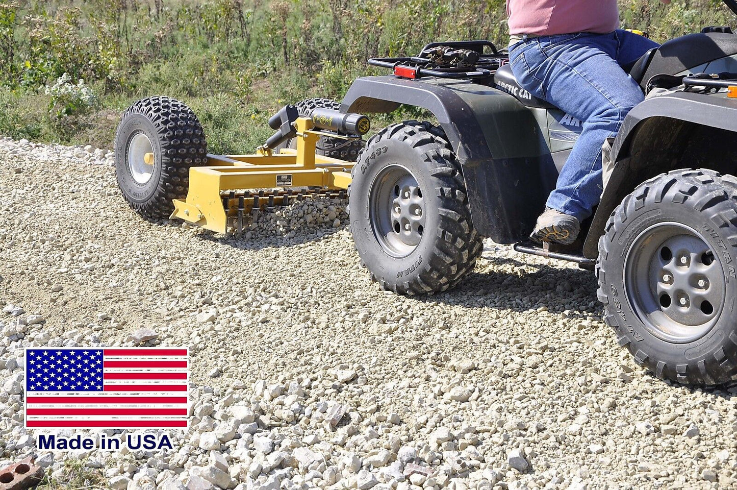 4ft Driveway GRADER - Clevis Hitch Pull Behind - ATV UTV ROV & Mower Compatible