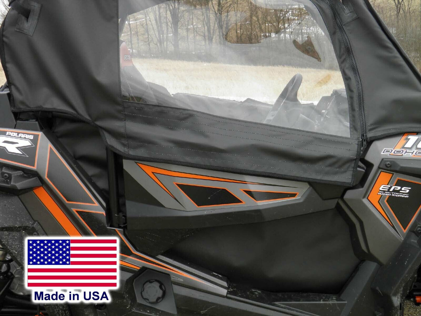 DOORS & REAR WINDOW for Polaris RZR 1000 - Soft Material - Vinyl Windows