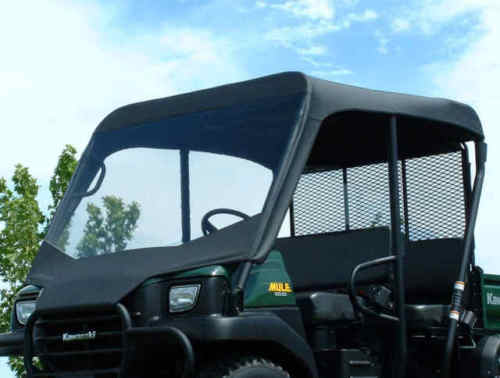 ROOF and VINYL WINDSHIELD for Kawasaki 3010 TRANS - Puncture Resistant - Soft