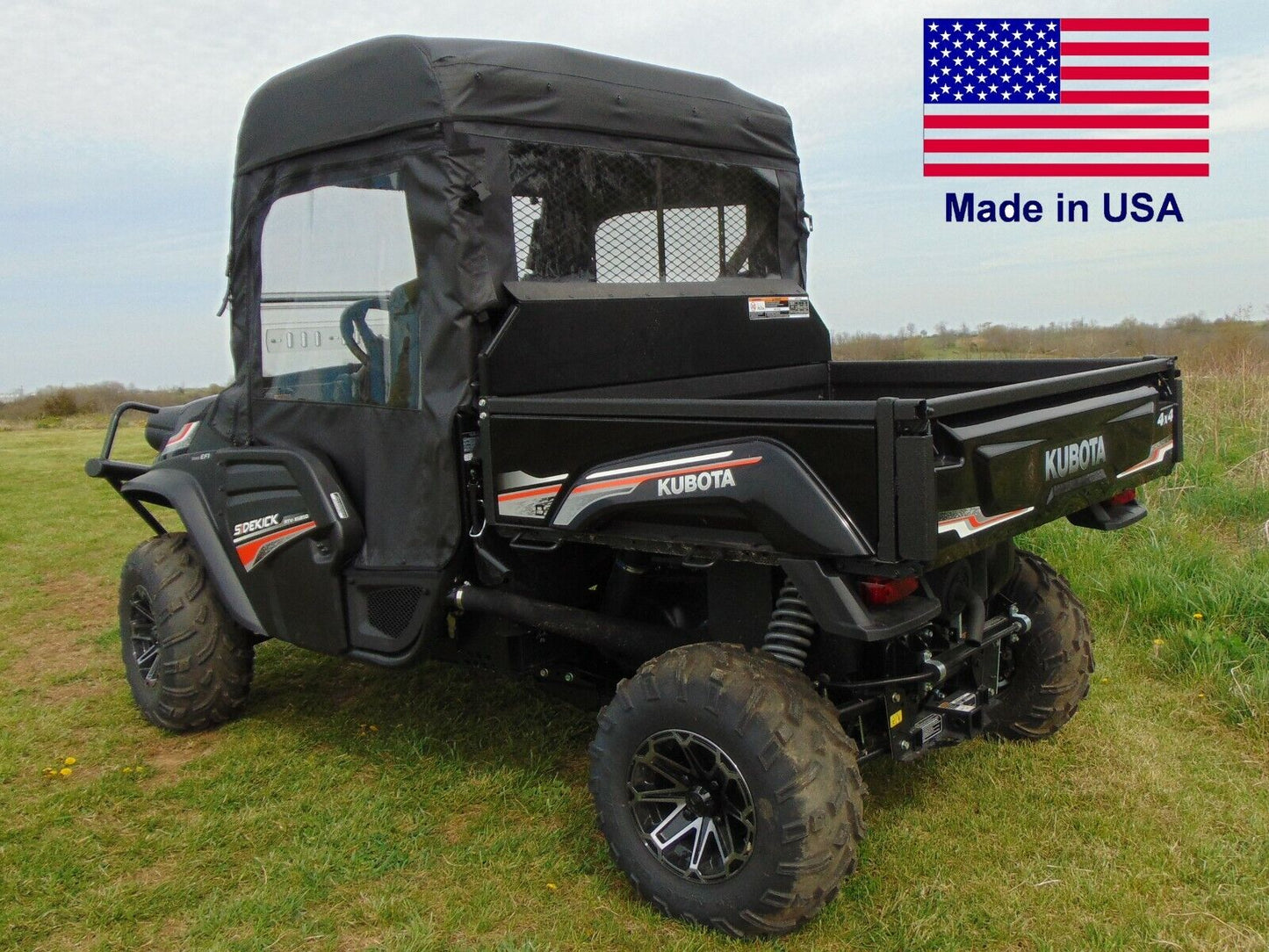 Full Enclosure for Kubota SIDEKICK XG850 - HARD WINDSHIELD, Doors, Roof, & Rear