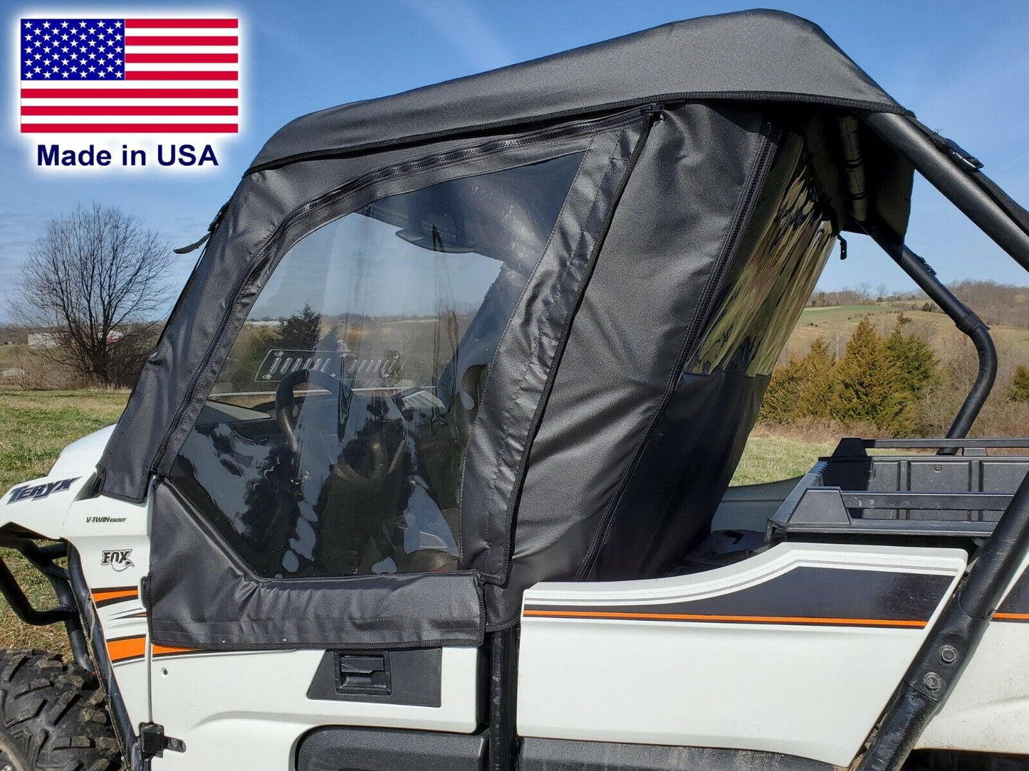 Full Enclosure for Kawasaki Teryx 800 - HARD WINDSHIELD, Doors, Roof, & Rear