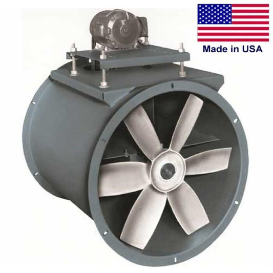 48" Exhaust Duct Fan - 31,350 CFM - Belt Drive - 5HP - 6 Blade - 3 PH - 230/460V