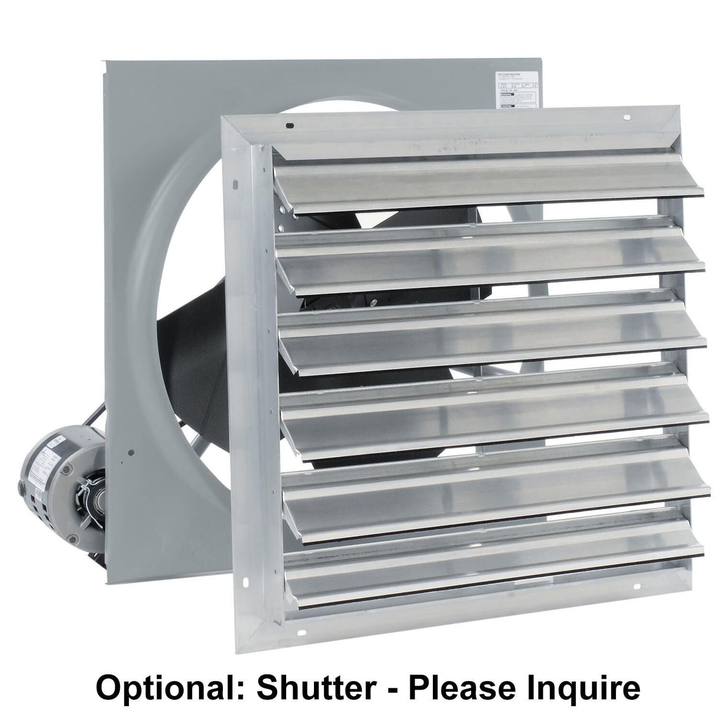 24" Exhaust Fan - Belt Driven - 3,270 CFM - 120 Volts - 1/3 HP - 1 Phase
