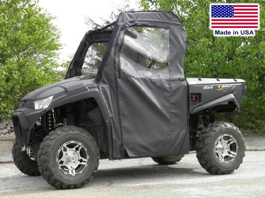 DOORS for Kymco 450 - Soft Material - Vinyl Windows - Withstands Highway Speeds