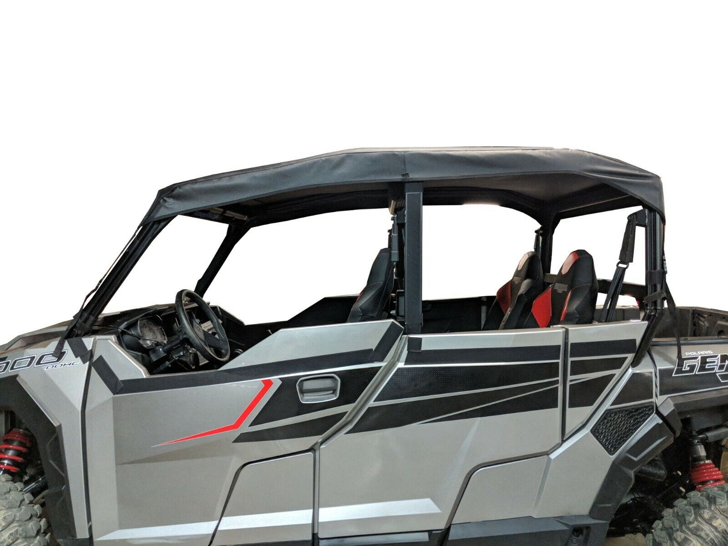 HARD WINDSHIELD and ROOF for Polaris General 4 - Crew - Soft Top - Polycarbonate