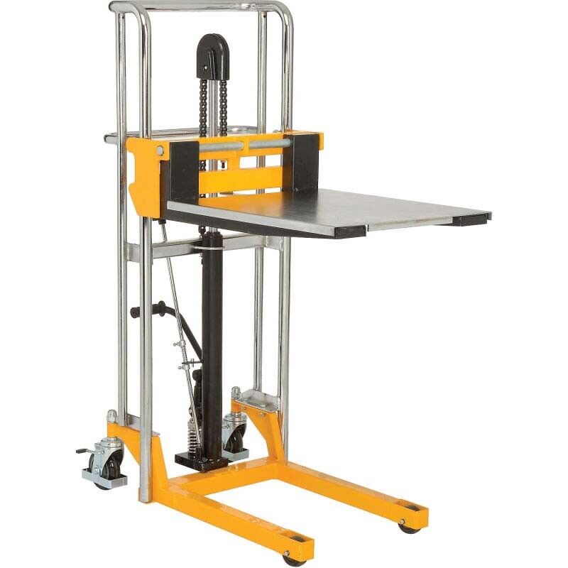 880 lbs MANUAL LIFT - 59" Maximum Lift - Wheels - Foot Pedal Operation - Steel