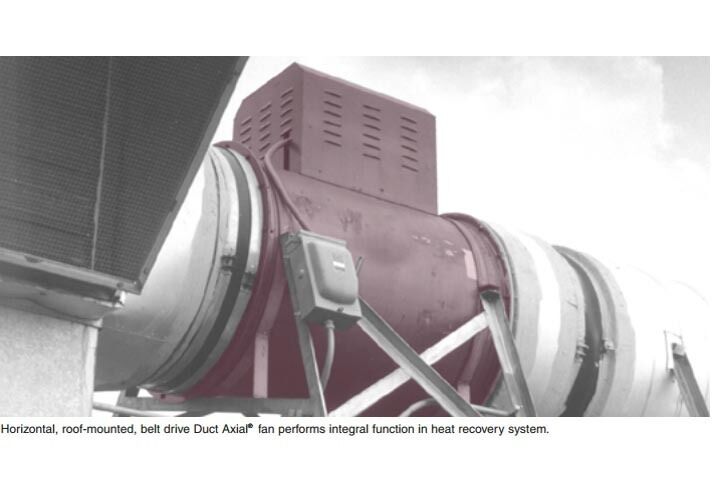 48" Exhaust Duct Fan - 31,350 CFM - Belt Drive - 5HP - 6 Blade - 3 PH - 230/460V