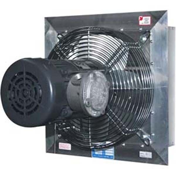 20" Aluminum Exhaust Fan - 3,640 CFM - 1/3 HP - 115/230 Volts - EXPLOSION PROOF