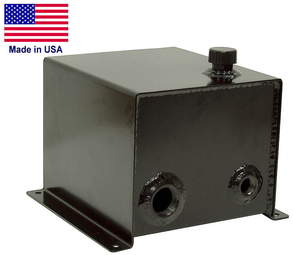 3 Gallon Hydraulic Reservoir Tank Unit - 4 Bolt Mount - Commercial Duty - USA