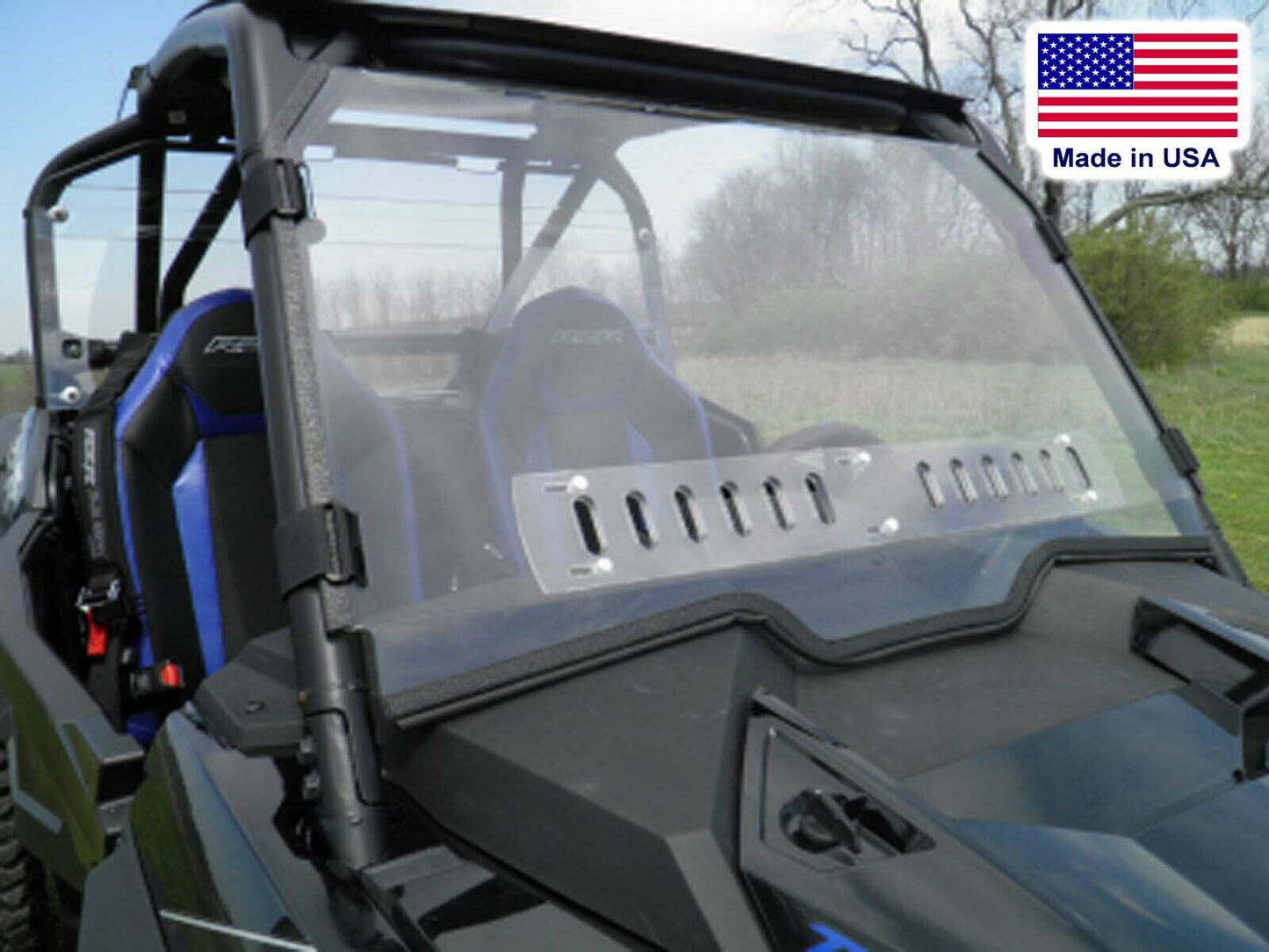 Doors, Rear Window & HARD Windshield for Polaris RZR 1000 - Withstands Hwy Speed