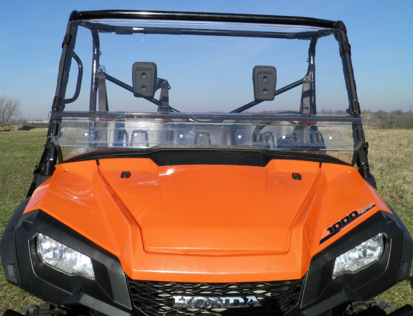 HONDA PIONEER 700/1000 HARD WINDSHIELD - Travels Highway Speed - Polycarbonate