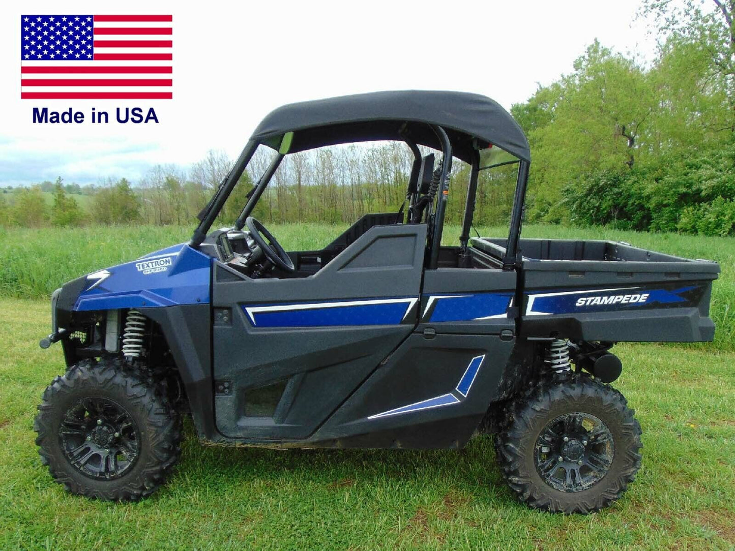 ROOF & HARD WINDSHIELD Combo for Arctic Cat Stampede - Travels Highway Speed