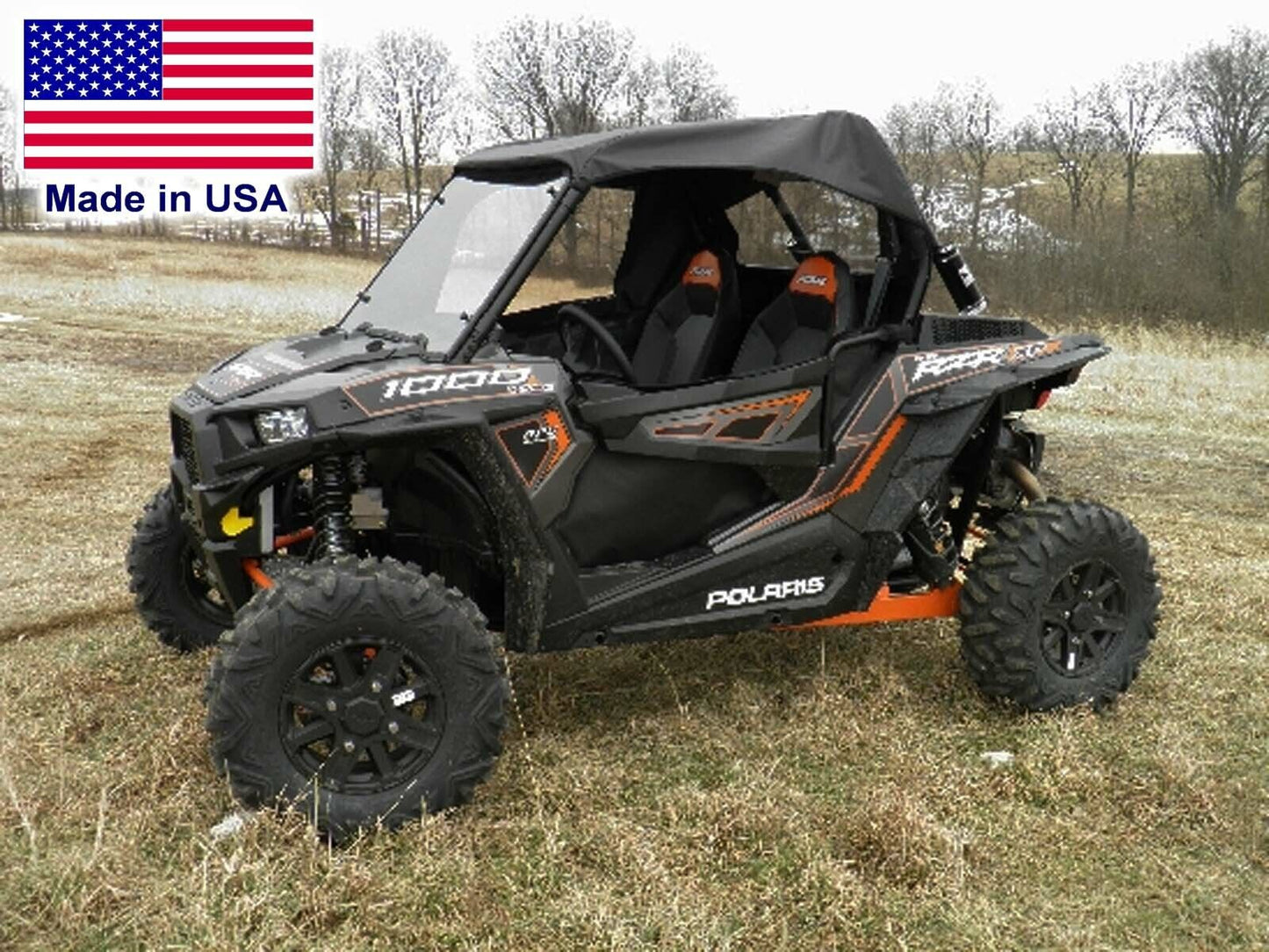 Half Enclosure for POLARIS RZR 1000- Hard Windshield - Roof - Rear Window