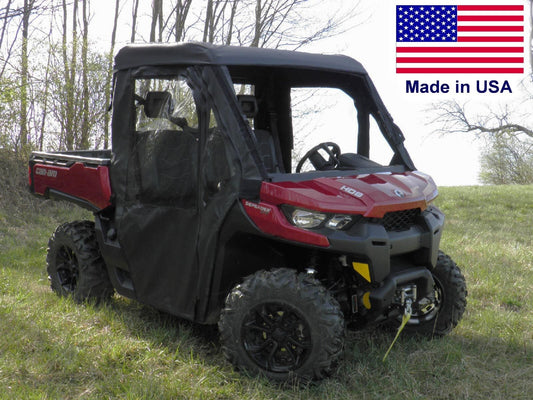 Can-Am Defender Enclosure for EXISTING WINDSHIELD - Roof, Doors, Rear Window