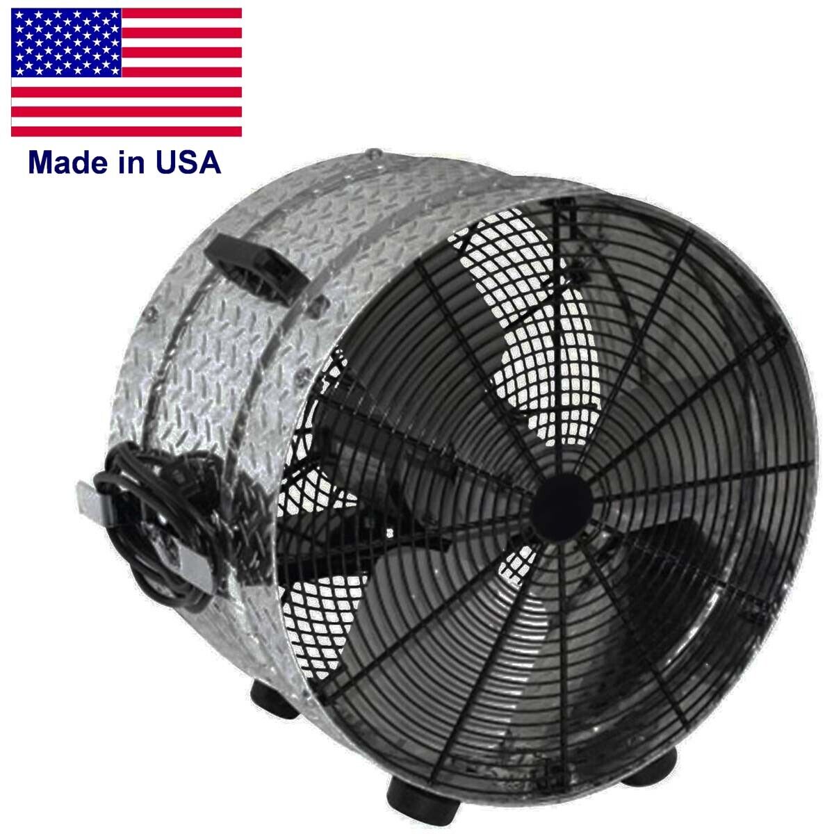 24" PORTABLE DRUM FAN - 6,500 CFM - 115 Volts - 1 Speed - DIRECT DRIVE - Floor