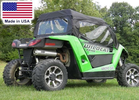 DOORS and REAR WINDOW Combo for Arctic Cat Wildcat Trail - Soft - Vinyl Windows