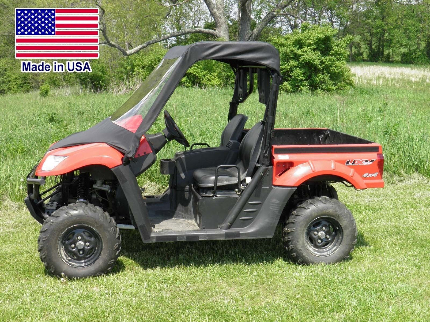 Half Cab for KYMCO 500 / 700 - VINYL WINDSHIELD, Roof, Rear Window - Soft