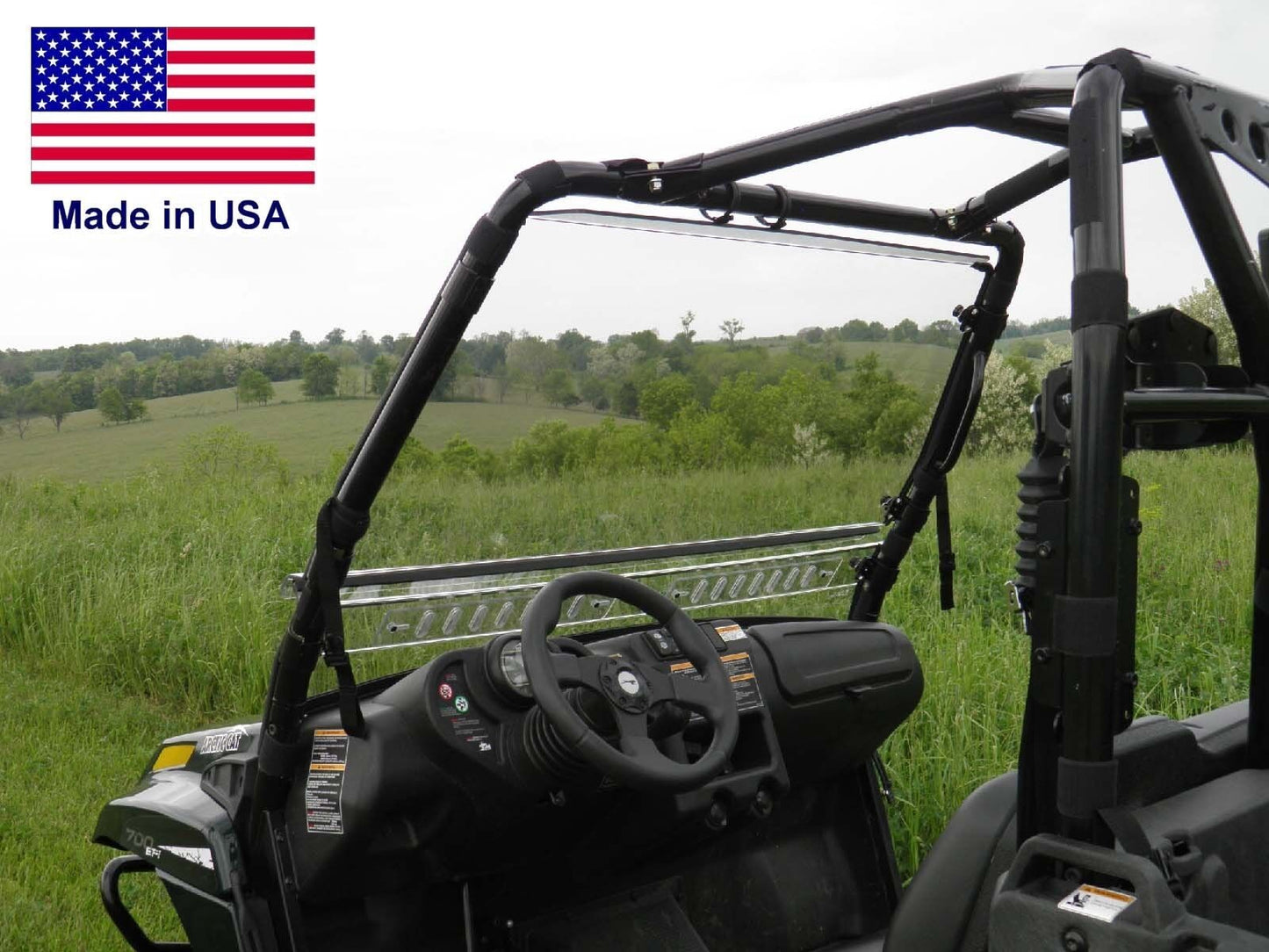 Arctic Cat Prowler HARD WINDSHIELD - Travels Highway Speed - Commercial Duty