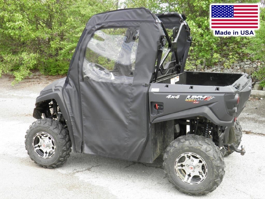 DOORS for Kymco 450 - Soft Material - Vinyl Windows - Withstands Highway Speeds