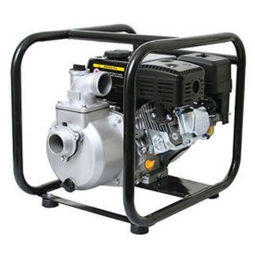 2" Semi Trash Pump - 147 GPM - 6.5 HP - 50 PSI - Aluminum - Steel Cradle