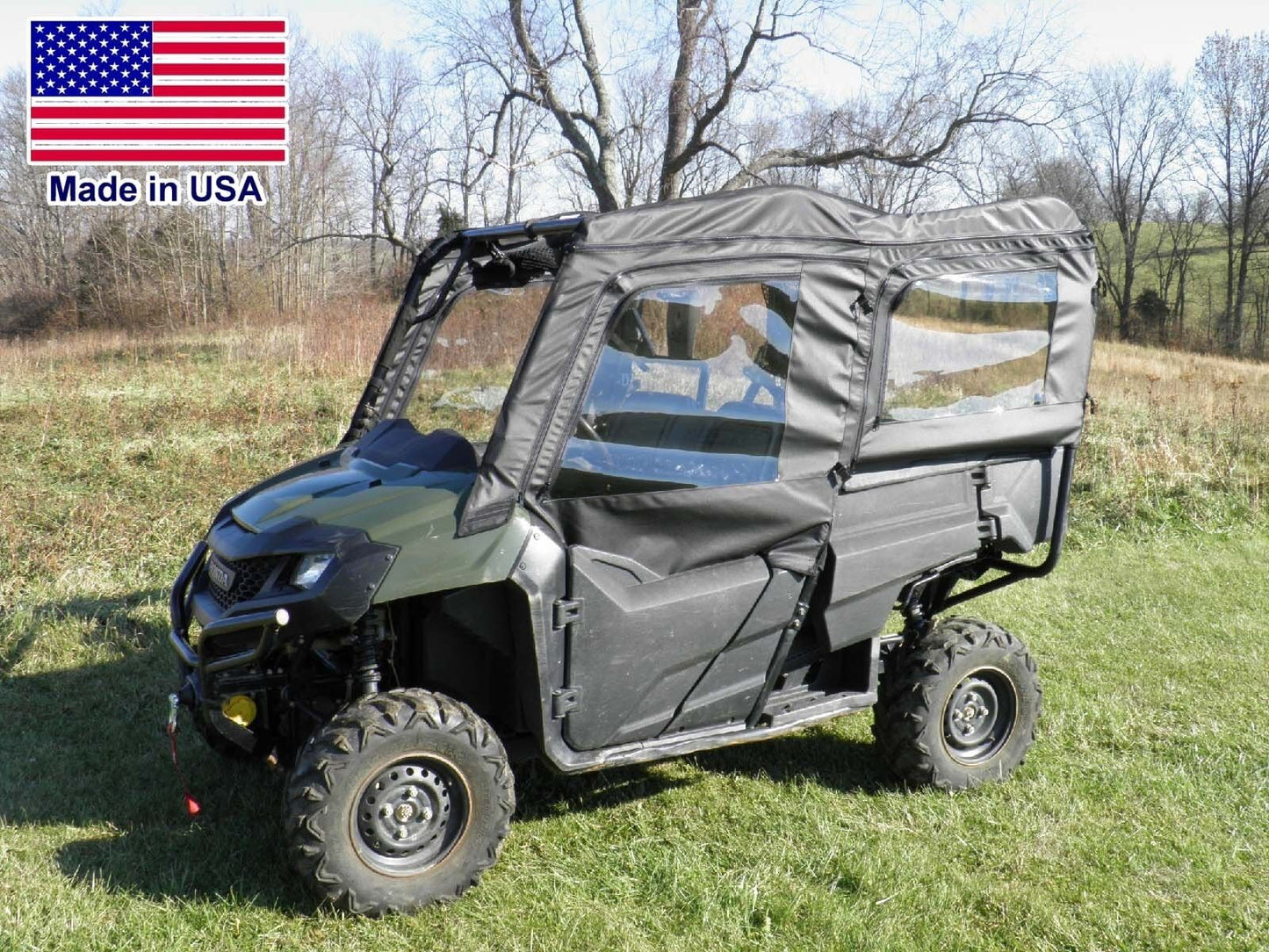 DOORS and REAR WINDOW for Honda 700-4 - Soft Material - Vinyl Windows