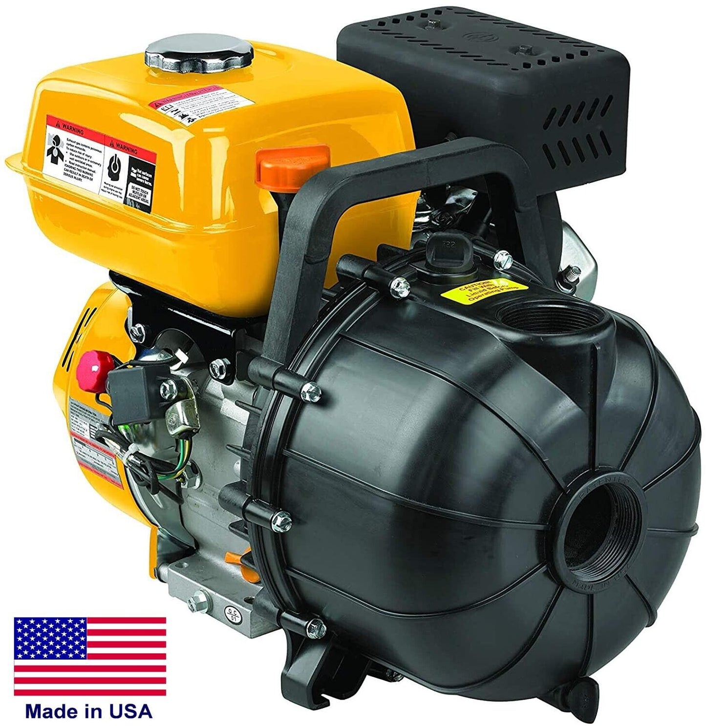 2" Centrifugal Water Pump - 150 GPM - Gasoline Engine - 3.5 HP - Self Priming
