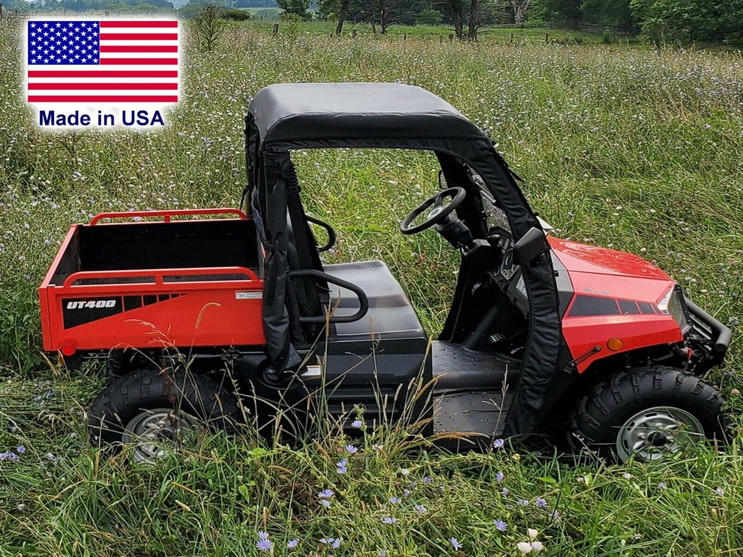 Half Enclosure for UT400 / Outfitter 400 - HARD WINDSHIELD, ROOF, & REAR WINDOW