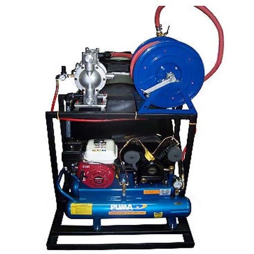Asphalt Sealcoating Spray System & Accessories - 325 Gallon - Hand Agitated