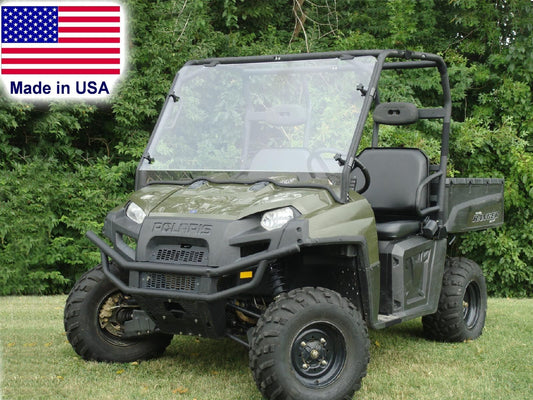 HARD WINDSHIELD for Polaris Ranger XP - Withstands Highway Speed - Polycarbonate