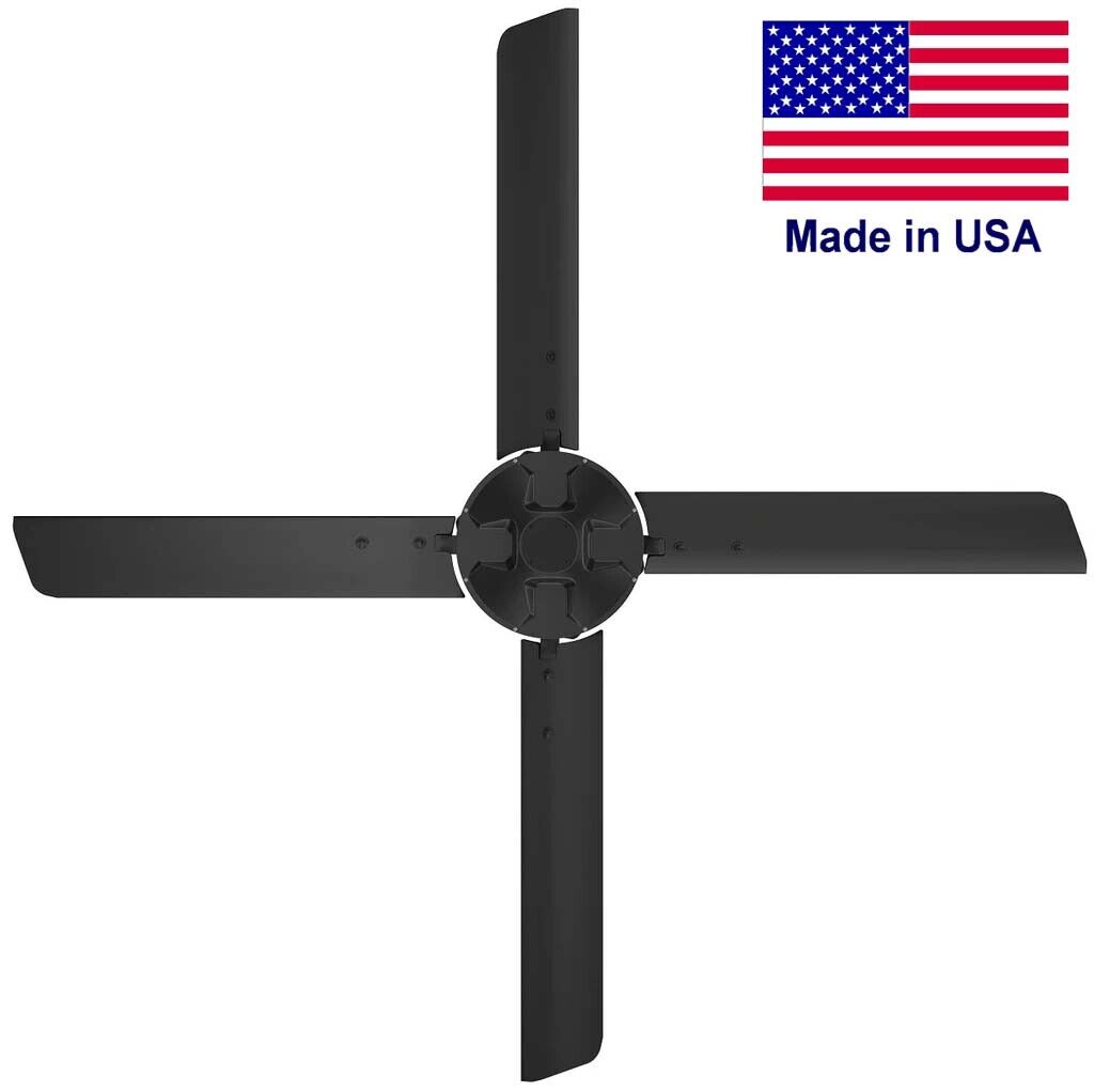 7 ft Ceiling Fan - HVLS - 1,225 Sqft - 120 Volts - 1 Ph - 5/8 HP - Direct Drive