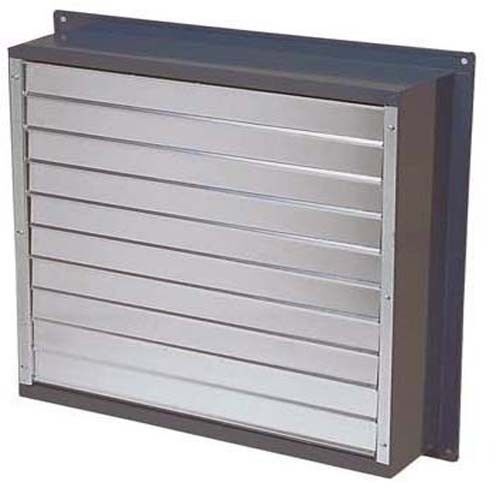 30" Exhaust Fan with Louver Shutter - 8,000 CFM - 115/230V - 1/2 HP - 1 Phase