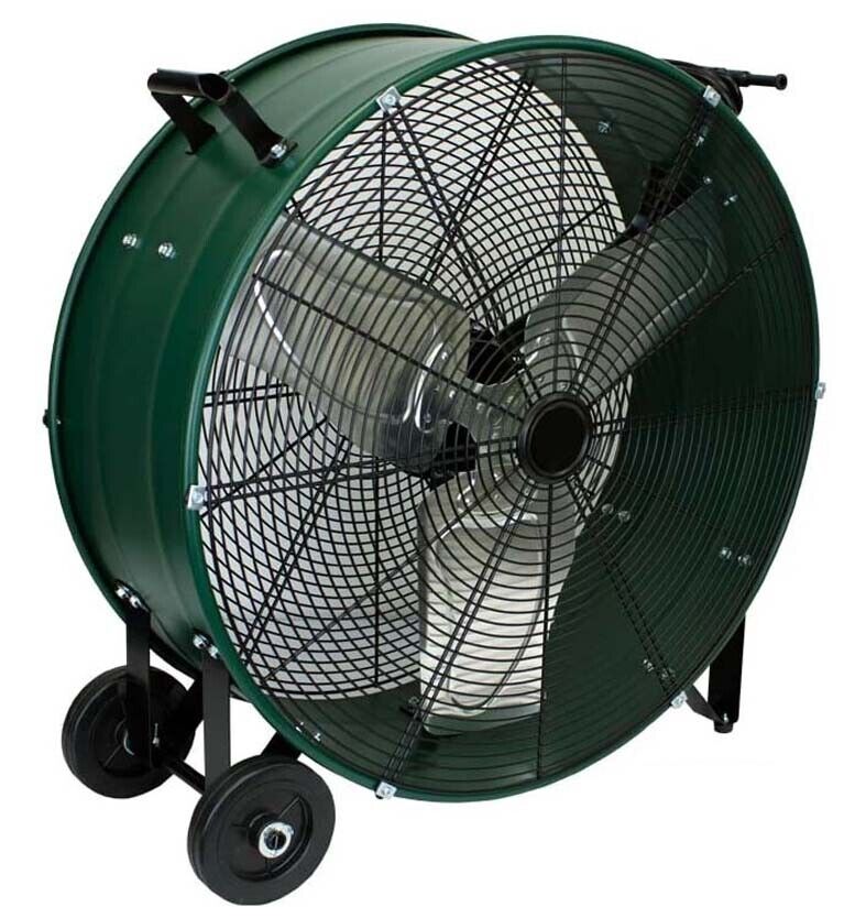 24" Drum Floor Fan - 7,300 CFM - 120 Volts - 1 Phase - Direct Drive - 2 Speed