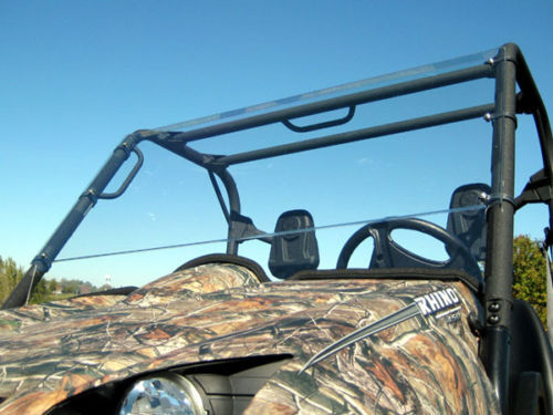 Yamaha Rhino HARD WINDSHIELD - Travels Highway Speeds - Polycarbonate