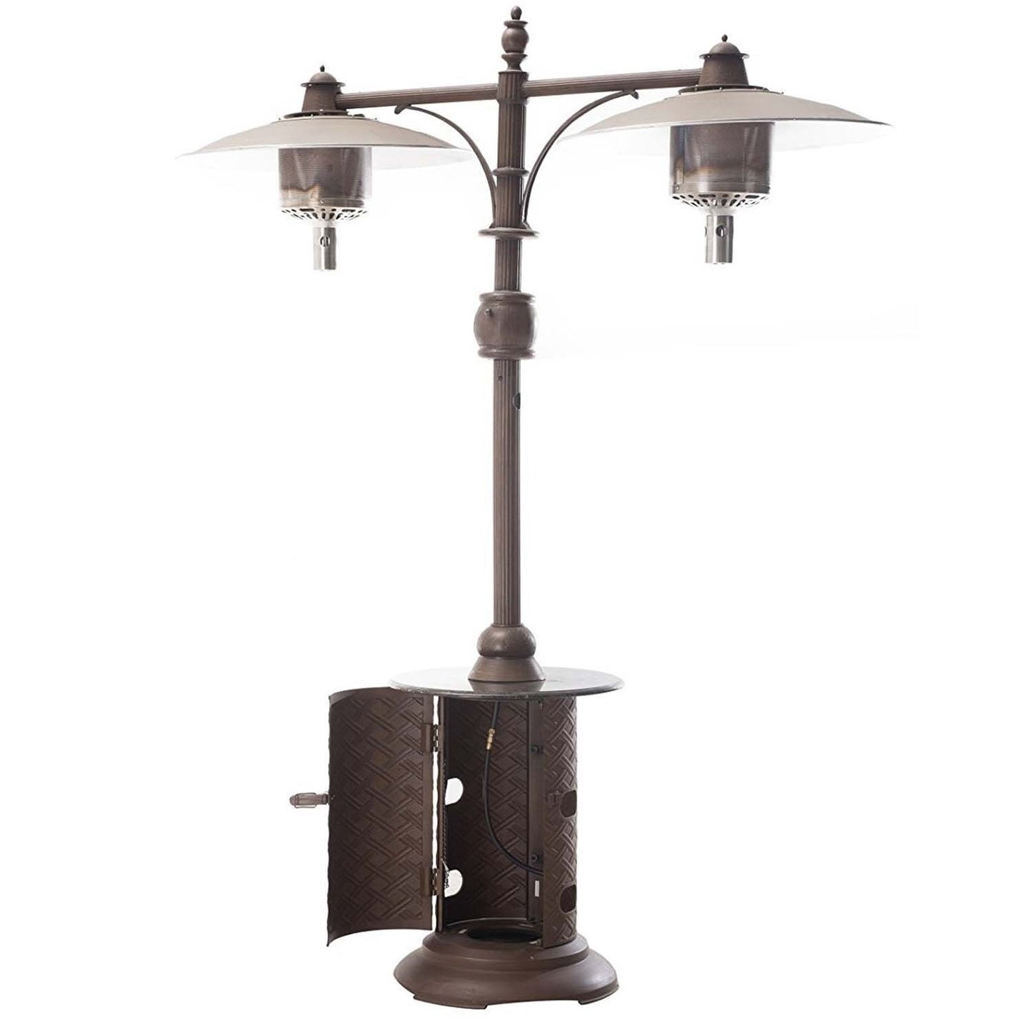 PROPANE Patio Heater - 33,000 BTU Per Burner - 64,000 BTU Total - Dual - Outdoor