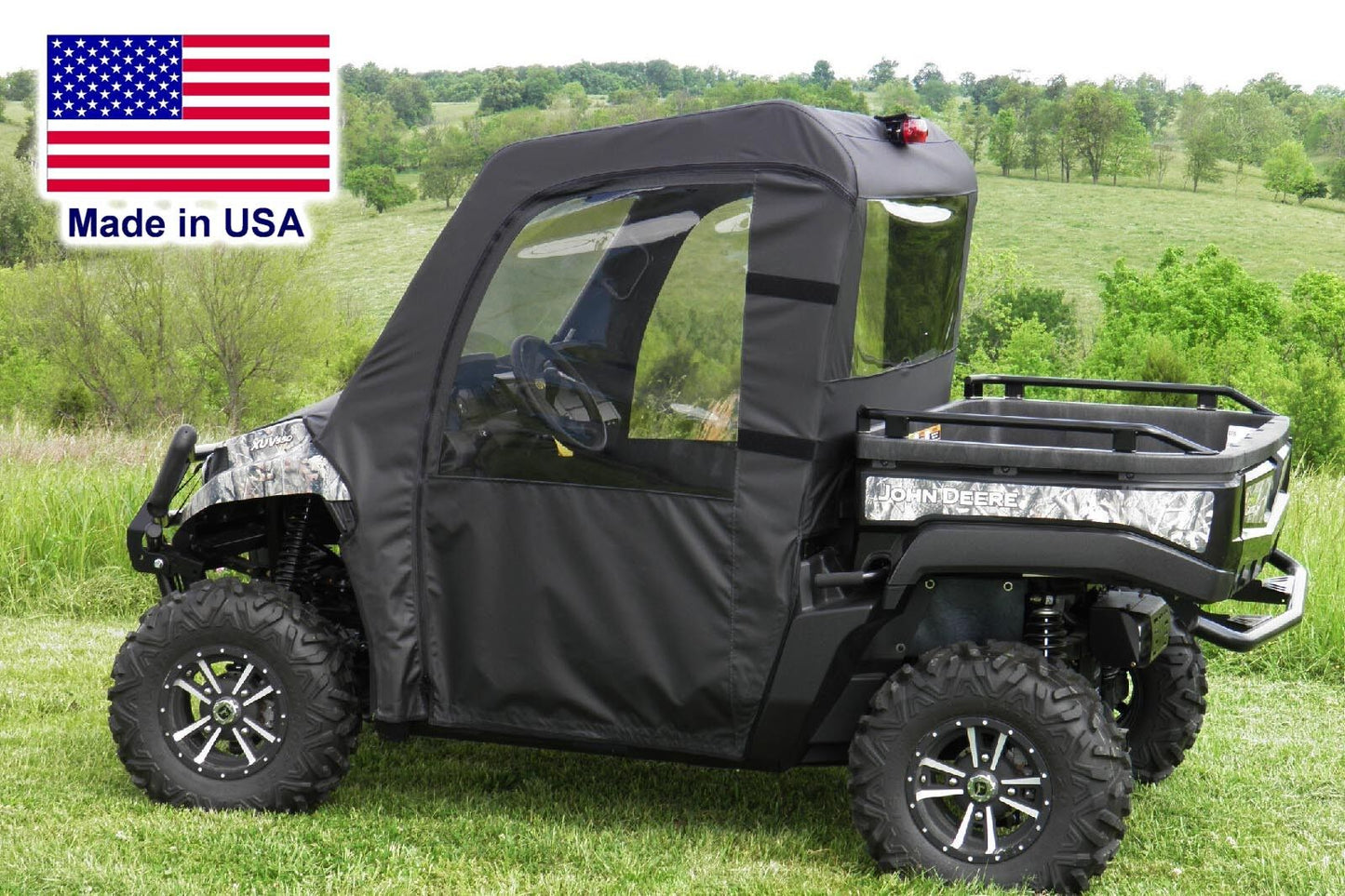 John Deere XUV Enclosure for EXISTING WINDSHIELD - Roof, Door, Rear Window
