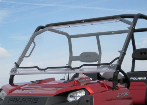 Polaris Ranger Hard Windshield - Polycarbonate - Withstands Highway Speeds