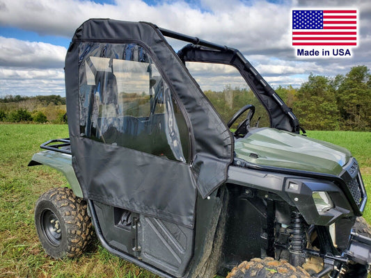 DOORS for Honda Pioneer 500 - Soft Material - Vinyl Windows - Withstands Hwy Spd