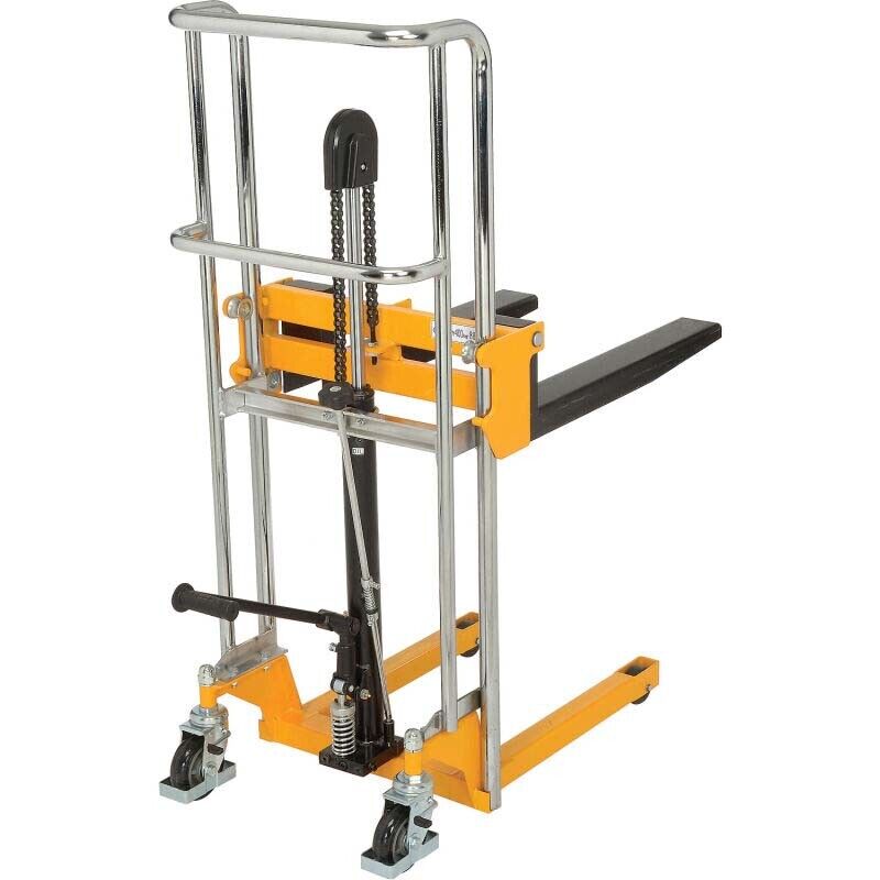 880 lbs MANUAL LIFT - 59" Maximum Lift - Wheels - Foot Pedal Operation - Steel